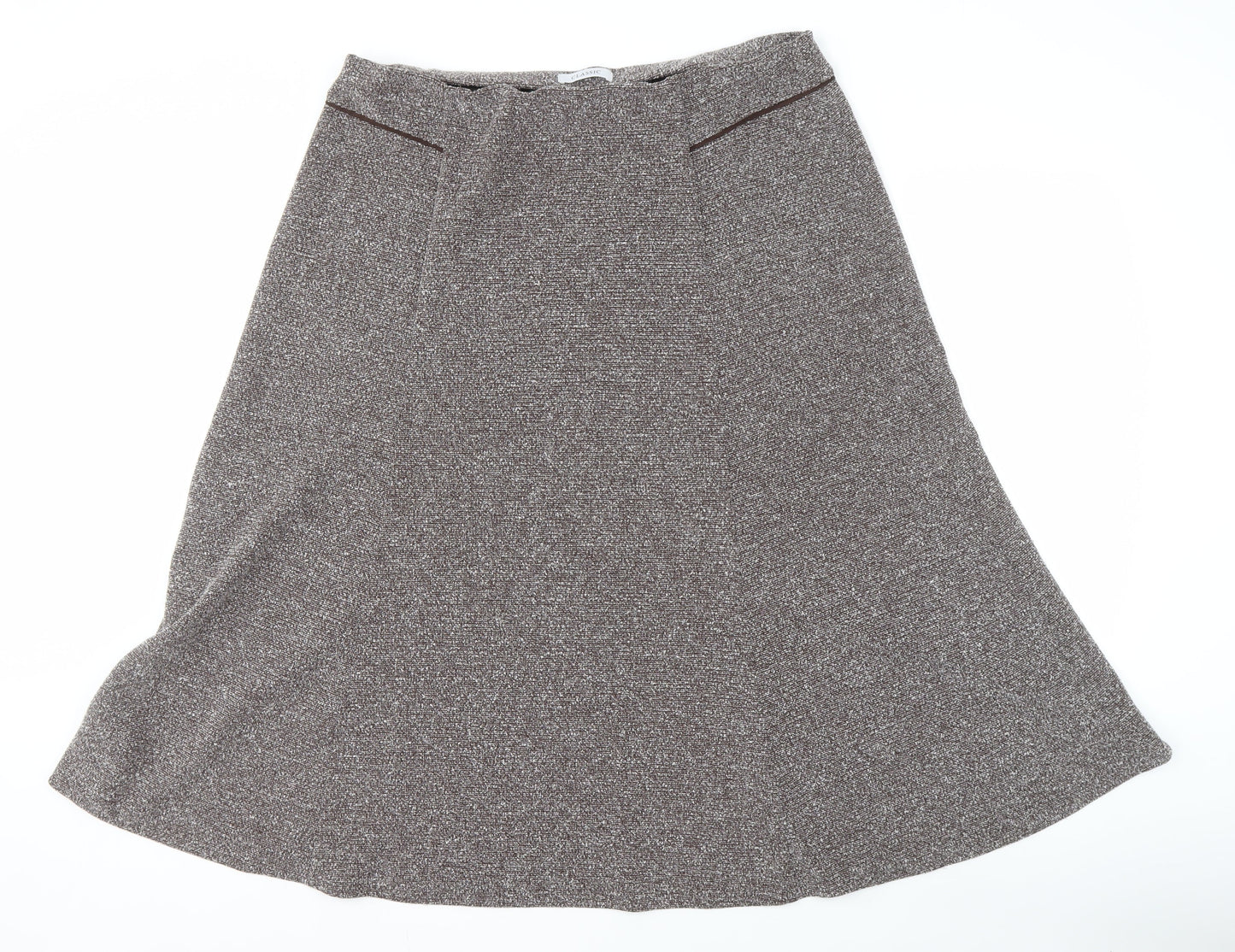 Marks and Spencer Women's Brown A-Line Long Skirt