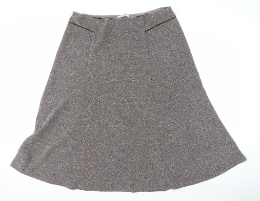 Marks and Spencer Women's Brown A-Line Long Skirt