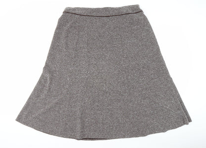 Marks and Spencer Women's Brown A-Line Long Skirt