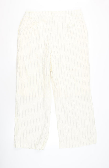 Womens UK Size 16 ET VOUS  Casual Ivory Trousers