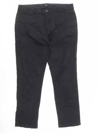 River Island Men's Black Slim Chino Trousers