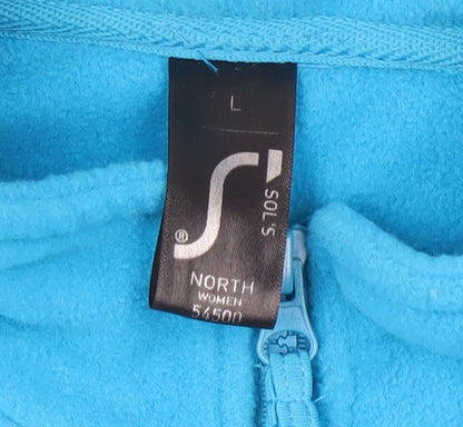 SOL'S Women's Blue Fleece Jacket Size L