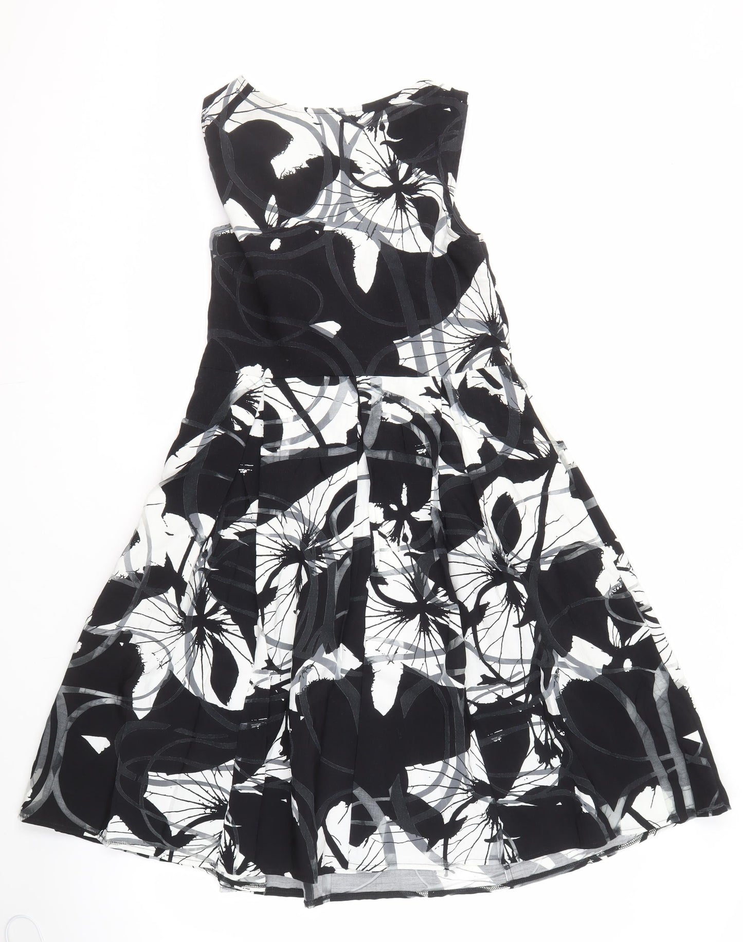Per Una Women's Black & White Floral Dress Size 12