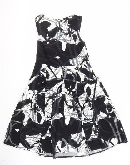 Per Una Women's Black & White Floral Dress Size 12