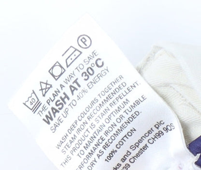 Marks and Spencer Men's Ivory Trousers 42W 29L