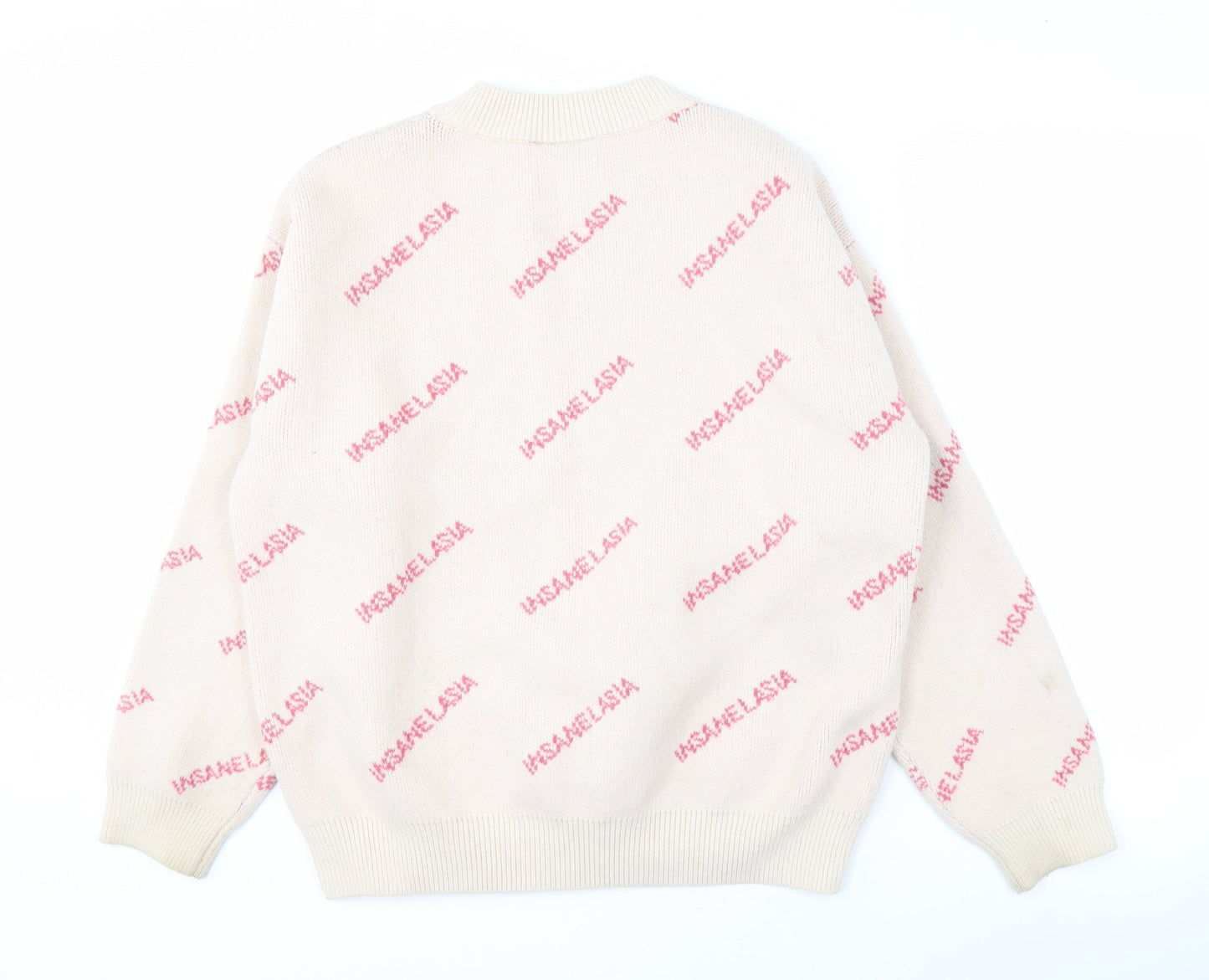 INSANELASIA Women's Beige Elephant Jumper M