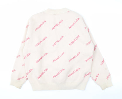 INSANELASIA Women's Beige Elephant Jumper M