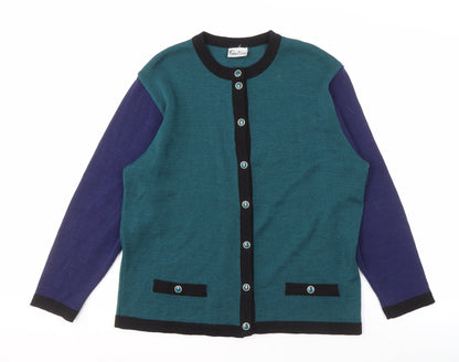 Quimo Women's Multicoloured Cardigan Size 16