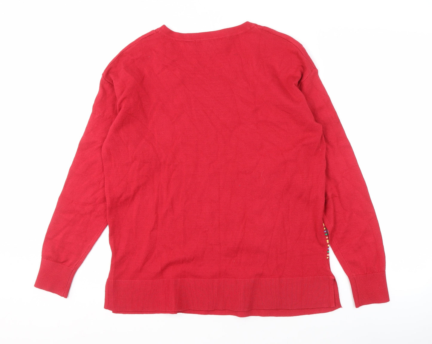 Womens UK Size M Pebble Bay Red Pullover Jumper