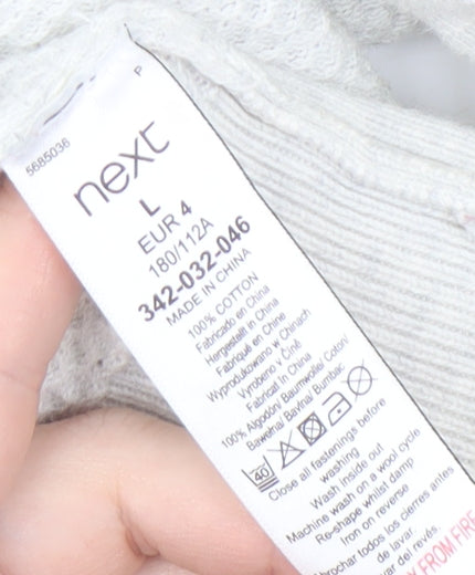 Next Men's Ivory High Neck Pullover Jumper L