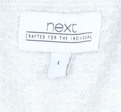 Next Men's Ivory High Neck Pullover Jumper L