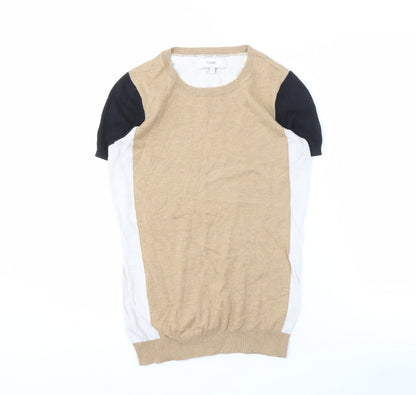 Womens UK Size 8 NEXT Multicoloured Ringer T-Shirt