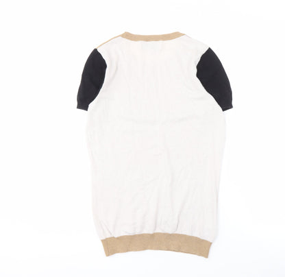Womens UK Size 8 NEXT Multicoloured Ringer T-Shirt