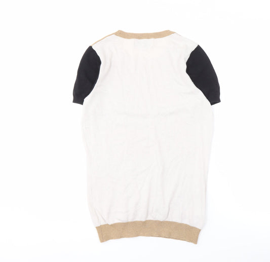 Womens UK Size 8 NEXT Multicoloured Ringer T-Shirt