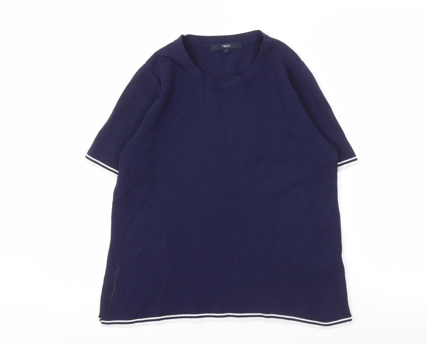 Womens UK Size 16 NEXT Blue Basic T-Shirt