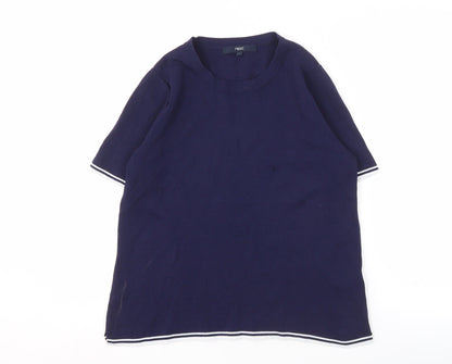 Womens UK Size 16 NEXT Blue Basic T-Shirt