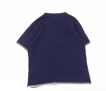 Womens UK Size 16 NEXT Blue Basic T-Shirt