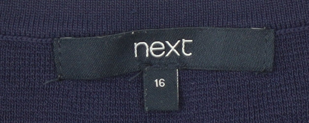 Womens UK Size 16 NEXT Blue Basic T-Shirt