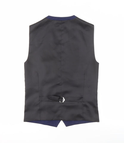 Mens UK Size 34 NEXT Regular Blue Suit Waistcoat