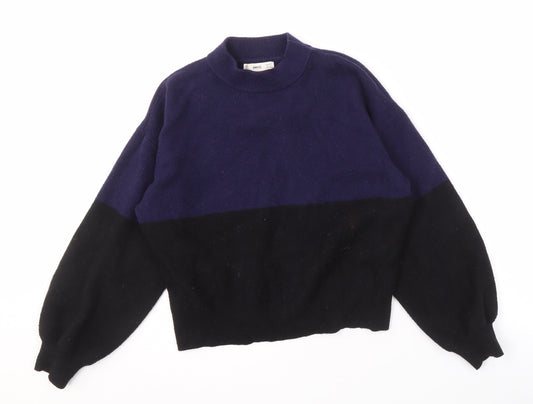 Womens UK Size S MNG Multicoloured Pullover Jumper