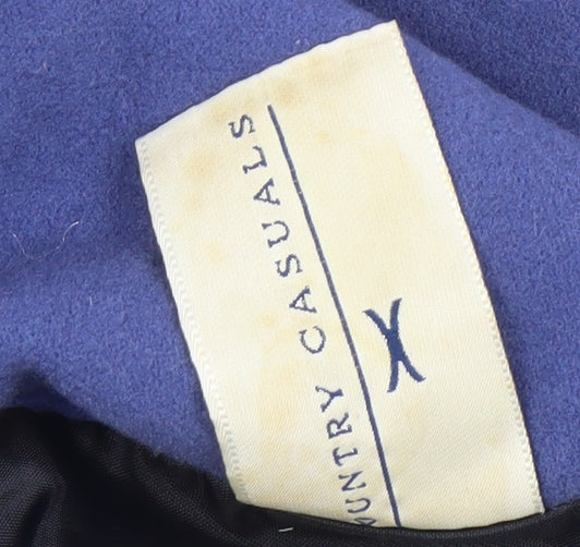 Country Casuals Women's Blue Double-Breasted Blazer Size 10