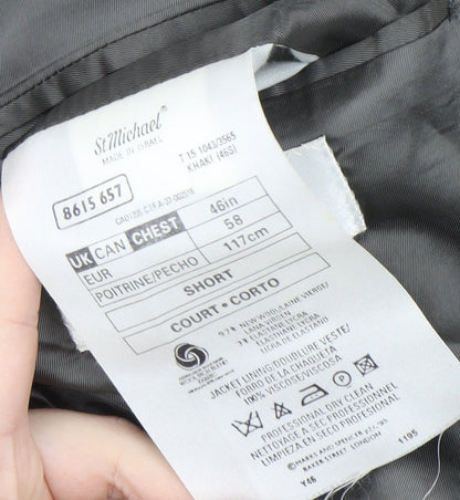 Mens UK Size 46 Marks and Spencer Regular Grey Suit Jacket