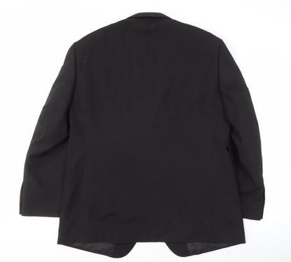 Mens UK Size 44 Marks and Spencer Regular Black Suit Tuxedo