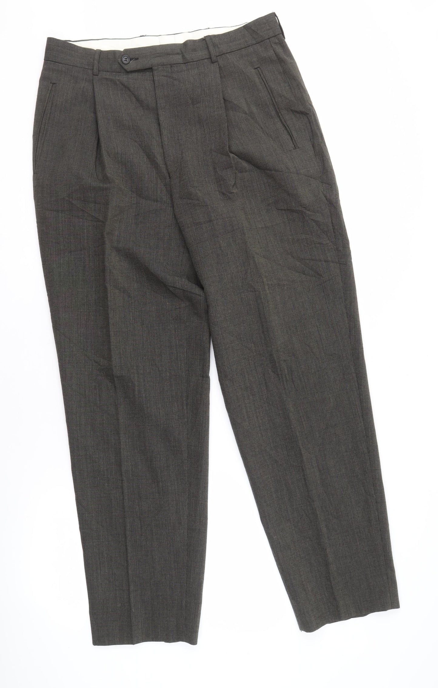 Mens UK Size 34 Charly O'Brian  Dress Pants Grey Trousers