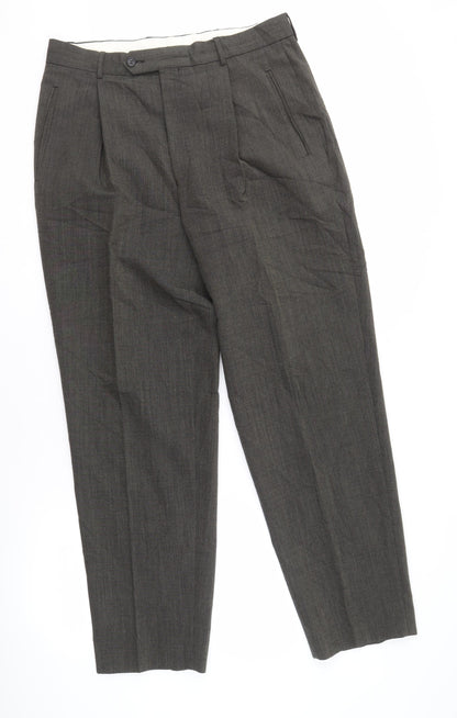 Mens UK Size 34 Charly O'Brian  Dress Pants Grey Trousers