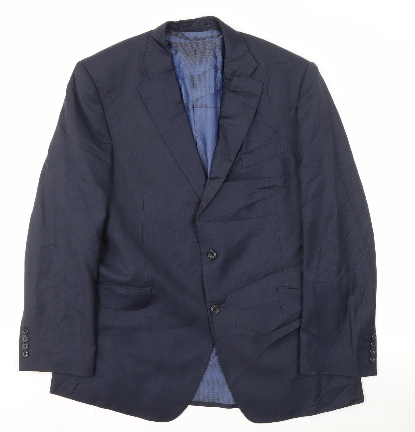 Mens UK Size 42 Marks and Spencer Regular Blue Suit Jacket