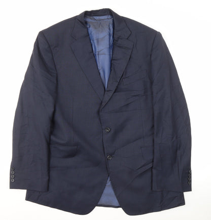 Mens UK Size 42 Marks and Spencer Regular Blue Suit Jacket