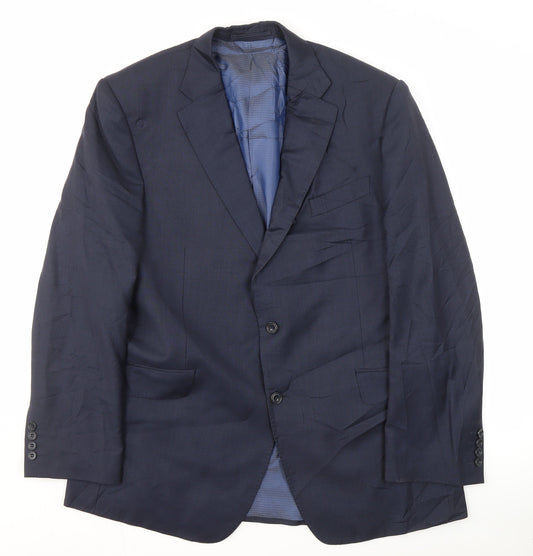 Mens UK Size 42 Marks and Spencer Regular Blue Suit Jacket