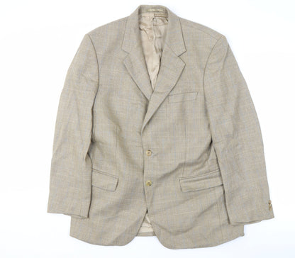 Mens UK Size 38 Brook Taverner Regular Beige Suit Jacket
