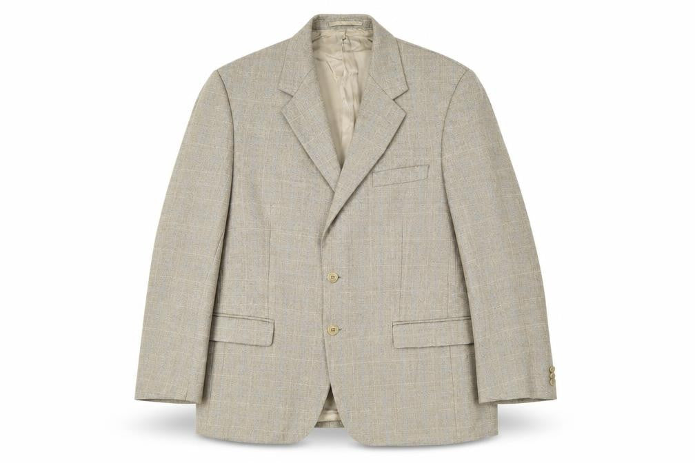 Mens UK Size 38 Brook Taverner Regular Beige Suit Jacket