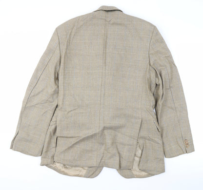 Mens UK Size 38 Brook Taverner Regular Beige Suit Jacket