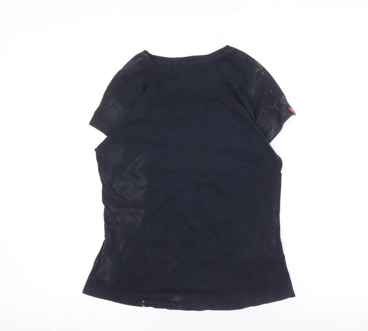 Womens UK Size XS Superdry Black Basic T-Shirt