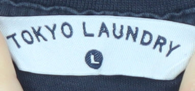Tokyo Laundry Men's Blue Crew Neck T-Shirt L