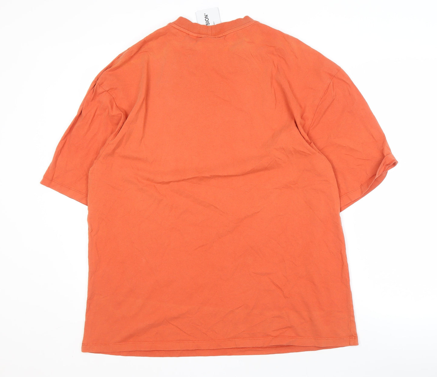 Mens UK Size L COLLUSION Orange  T-Shirt