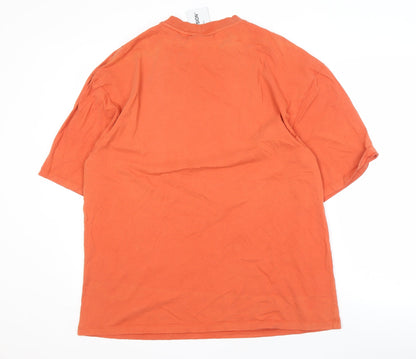 Mens UK Size L COLLUSION Orange  T-Shirt