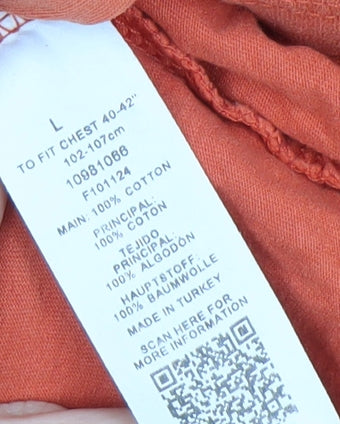 Mens UK Size L COLLUSION Orange  T-Shirt