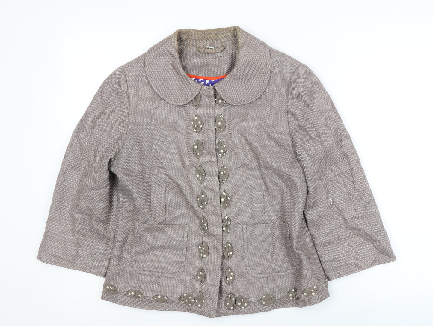 Womens UK Size 12 Boden Grey Basic Jacket