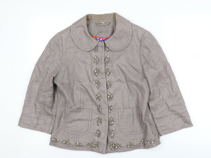 Womens UK Size 12 Boden Grey Basic Jacket