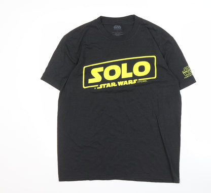 Star Wars Men's Black Small T-Shirt - Movie Logo