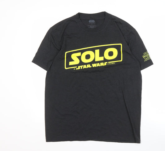 Star Wars Men's Black Small T-Shirt - Movie Logo