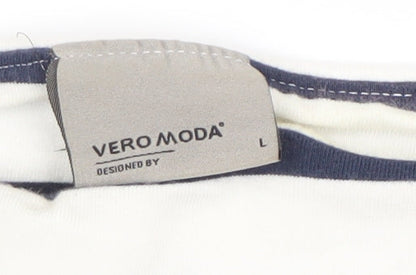 Womens UK Size L VERO MODA Multicoloured Basic T-Shirt