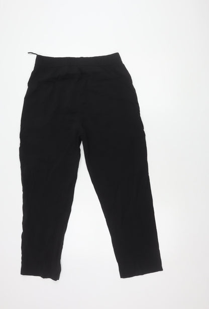 Womens UK Size M Zara   Black Trousers