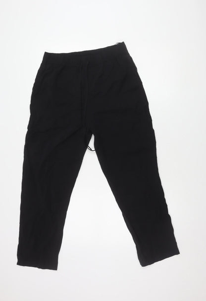 Womens UK Size M Zara   Black Trousers