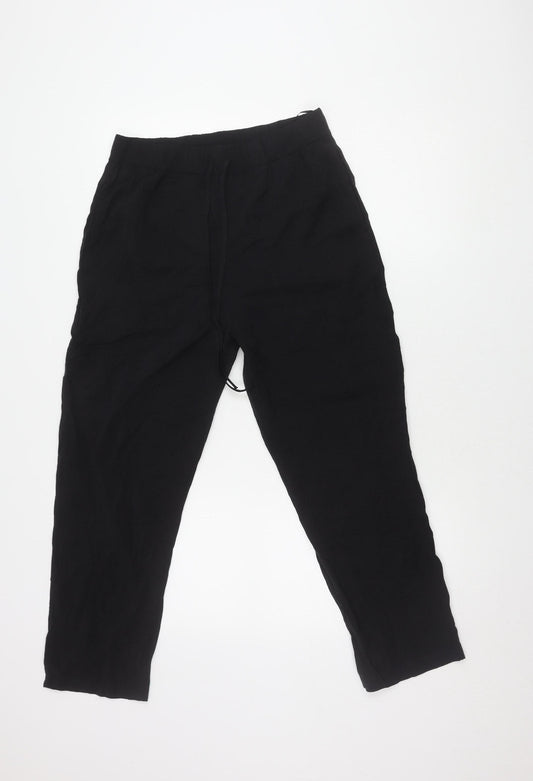 Womens UK Size M Zara   Black Trousers