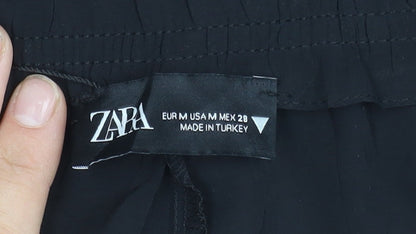 Womens UK Size M Zara   Black Trousers