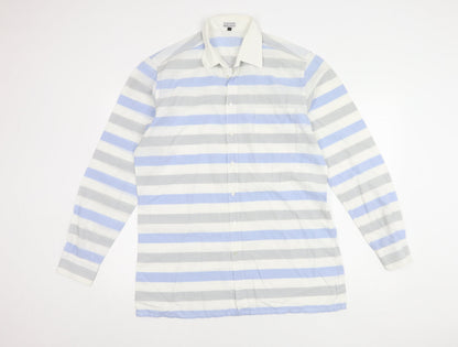 Jacques Britt Unisex Multicoloured Striped Button-Up Shirt